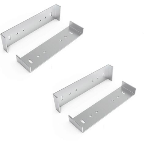 Support de fixation métallique pour boîtes aux lettres avec largeur au sol de 8 pouces (4 pièces)