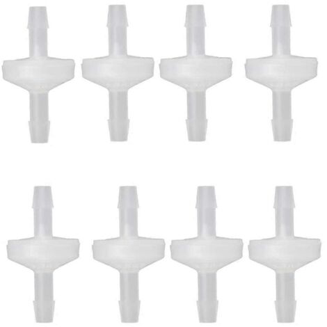 8 clapets anti-retour 1/4 pouce 6 mm PVDF, clapets anti-retour en ligne (1/5)