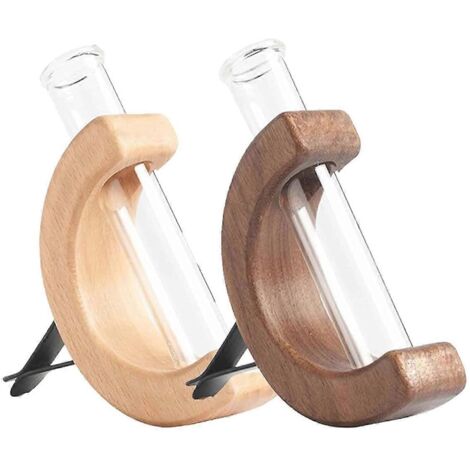 Clip de fixation pour vase de voiture, lot de 2 vases à fleurs pour voiture, pour décoration de grille d'aération -- (1/5)