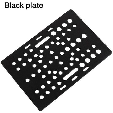 Plaque de portique 20-80 mm pour profilés, kits de plaques à rainure en V, roue blanche -- (1/5)