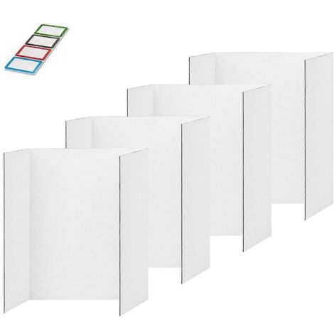 panneaux d'affichage pliables en trois parties, panneaux de présentation en carton ondulé M-- (1/5)