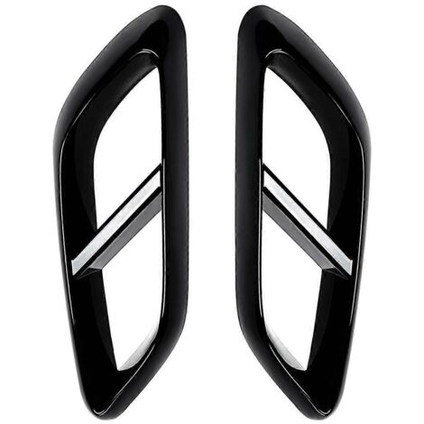 Cadre décoratif pour feu arrière de voiture noir brillant -- (1/5)