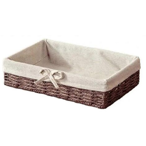 Paniers tressés pour pique-nique, panier de rangement pour assiettes à pain, C-- (1/5)