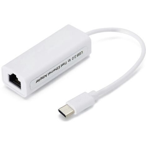 Convertisseur de carte réseau USB type-c vers rj45 100M sans pilote A-- (1/5)