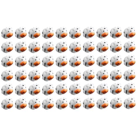 Lot de 60 figurines de mini-vaches mignonnes, petites vaches miniatures en résine pour loisirs créatifs. (1/5)
