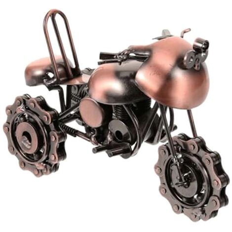 Maquette de moto, sculpture de moto vintage, artisanat de moto (1/5)