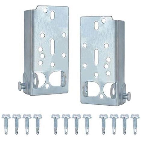 Supports de levage inférieurs pour porte de garage avec rouleau à tige de 7/16 po (1/5)
