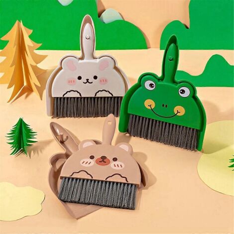 Midoneat Lot de 6 jouets de nettoyage pour enfants, mini balai, serpillère et pelle à poussière, ensemble d'aide à l'entretien ménager, ensemble de jeu de nettoyage pour tout-petits de 1 à 5