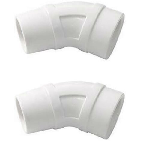 Lot de 2 coudes à 45 degrés pour nettoyeur de piscine W70244 pour Zodiac G2 G3-- (1/5)