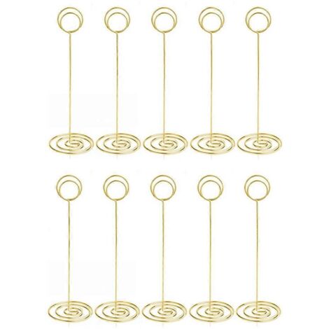 Lot de 10 supports de numéros de table de 8,75 pouces pour réception de mariage ou de remise de diplômes. (1/5)