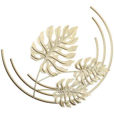 Décoration murale en feuille de fer, ornements muraux en feuille de Monstera -- (1/5)