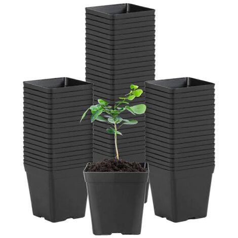 Pots de semis carrés en plastique souple -- (1/5)