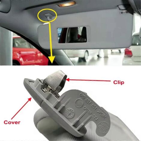 Garniture de clip de fixation pour pare-soleil intérieur de voiture A4 B8-- (1/5)