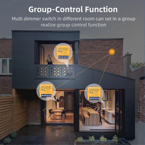 Variateur intelligent ZigBee Graffiti Marche/Arrêt Interrupteur intelligent Dark Box-- (1/5)