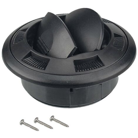 Grille de sortie d'air ronde universelle pour climatisation, kit pour camping-car, bus, bateau et yacht Φ100/75-- (1/5)