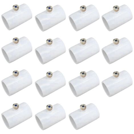 15 connecteurs de buse de pulvérisation en PVC de 1/2 pouce avec buse de brumisation en laiton -- (1/5)