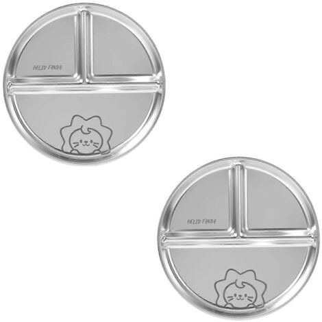 2 pièces Assiette compartimentée pour plats occidentaux, pâtes, salade, barbecue, D-- (1/5)