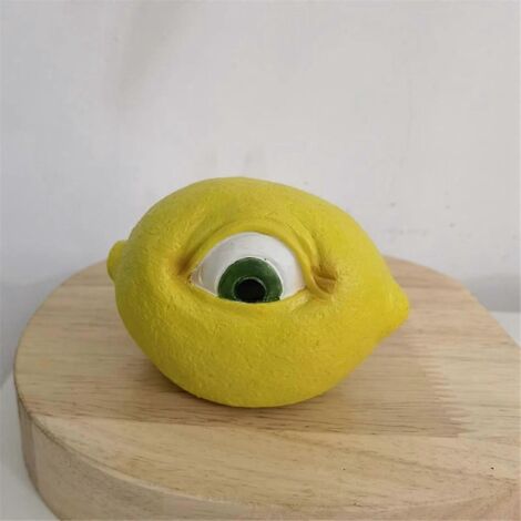 Statue en résine du fruit qui voit tout, avec yeux, décoration de bureau - A-- (1/5)