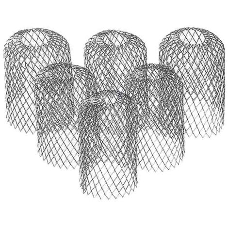 Lot de 6 filtres en aluminium de 7,6 cm (3 pouces) pour gouttières, empêchant les obstructions. (1/5)