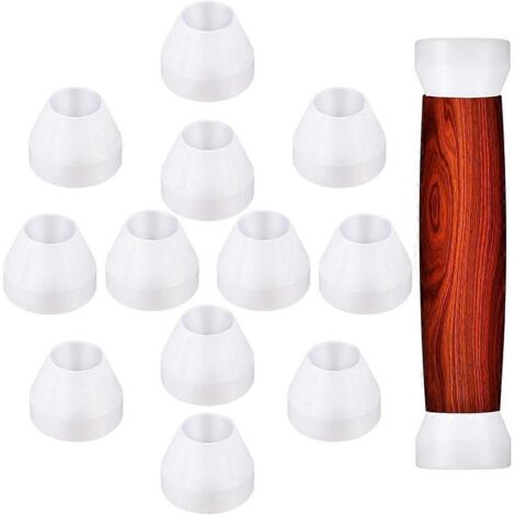 12 bagues blanches pour stylos, bagues pour la finition CA et le tournage de stylos. (1/5)