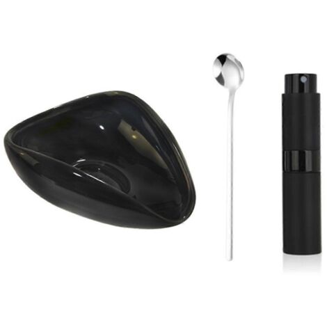 Ensemble doseur pour grains de café, flacon pulvérisateur RDT et cuillère, noir-- (1/5)