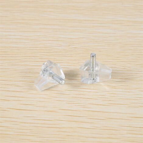 Lot de 50 supports transparents de 3 mm pour étagères de meubles de cuisine (1/5)