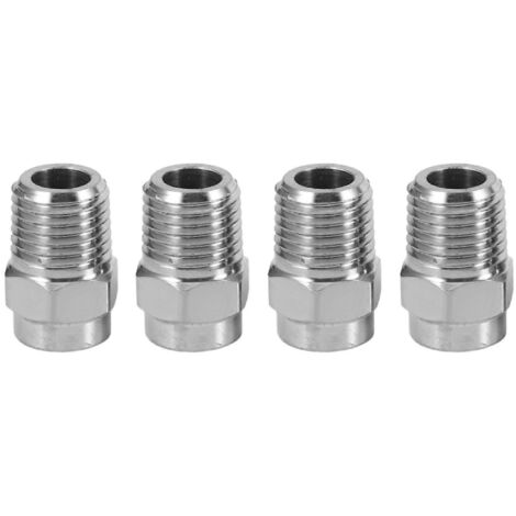 Lot de 4 buses de nettoyage de surface pour nettoyeur haute pression, orifice de 2,5 pouces à 40 degrés (1/5)