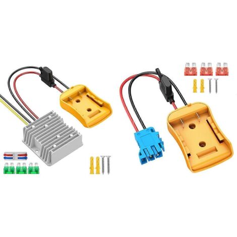 1 convertisseur 20V vers 12V pour 20V + 1 adaptateur pour véhicule électrique Power Wheels (1/5)