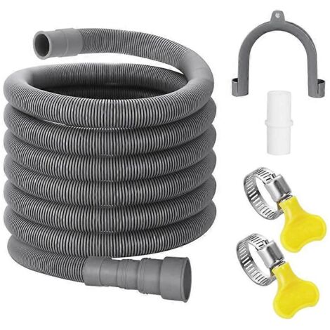 Ensemble d'extension de tuyau de vidange universel pour machine à laver, 3 m (10 pi) (1/5)