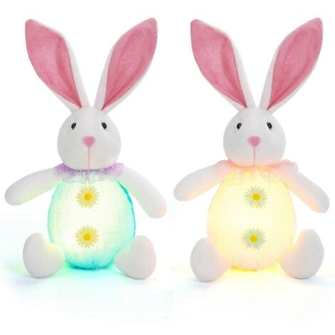 Lot de 2 décorations de Pâques : lapins, gnomes et LED. (1/5)