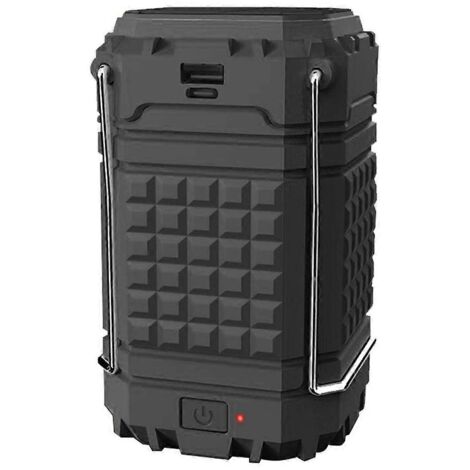 Lanterne de camping rechargeable à énergie solaire, alimentée par piles. (1/5)
