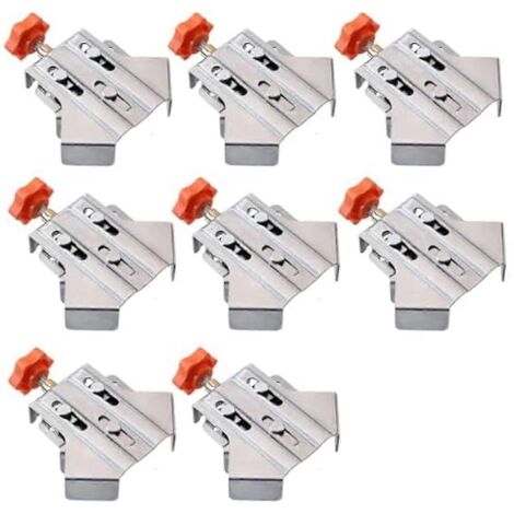 8 Pinces d'angle multifonctions en acier inoxydable à 90 degrés, B-- (1/5)