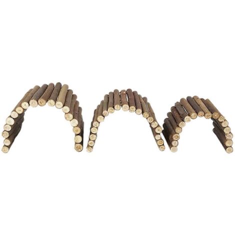 Accessoires pour lapins en branches de saule et molaires pour petits animaux de compagnie --- (1/5)
