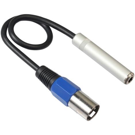 Adaptateur symétrique 6,35 mm femelle vers XLR mâle, 6,35 mm vers XLR (1/5)