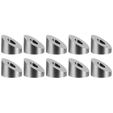 T316 1/4 inch 30 Degree Angle Beveled Washer for DIY Balustrade 10 Pc-- (1/5)