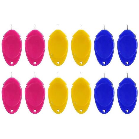 12Pcs Threader, for Hand Sewing, Small Eye Needle Threader Hook-- (1/5)