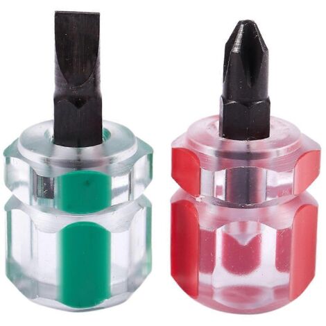 2 pcs Flat Screwdriver Split Repair Tools Kit Set Green+Red-- (1/5)