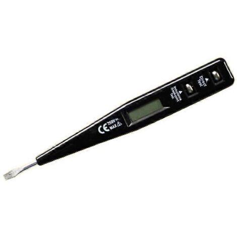 Digital Test Pencil Voltage Tester Detector AC/DC 12-220V,Black-- (1/5)