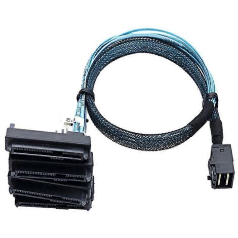 SAS SFF-8643 to 4X29Pin SFF-8482 Hard Disk Server Cable 3.33TF/1M--