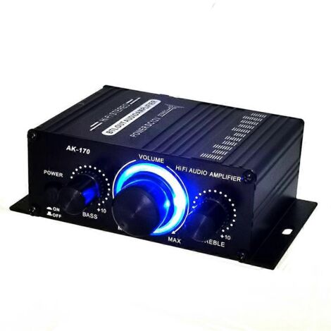 Mini Stereo Amplifier Dc12V Dual Channel Hi-Fi Audio Player-- (1/5)
