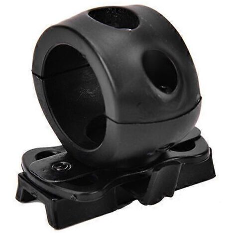 Release Flashlight Clamp Holder for Helmet Universal 2.5cm Black-- (1/5)