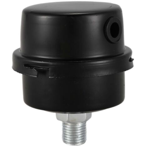 Air Compressor Intake Filter Muffler 1/4BSP 13mm Thread Black-- (1/5)