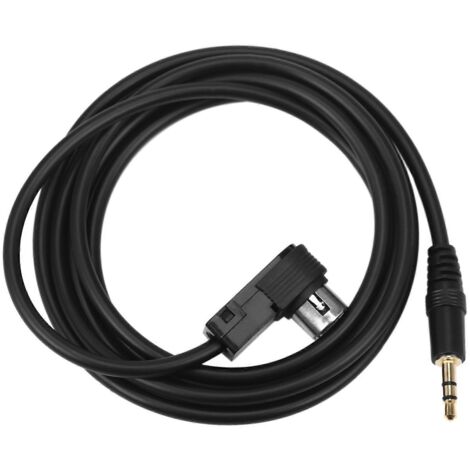 Car 3.5mm Stereo Mini Jack 100cm Audio Cable Fit Adapter for Phone-- (1/5)