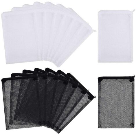 16 PCS Aquarium Mesh Filter Bags, with Zipper (for Carbon), Balls-- (1/5)