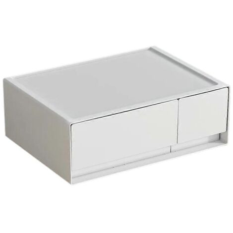 Desktop Organizer Capacity Drawer Storage Box,2 Drawer-- (1/5)