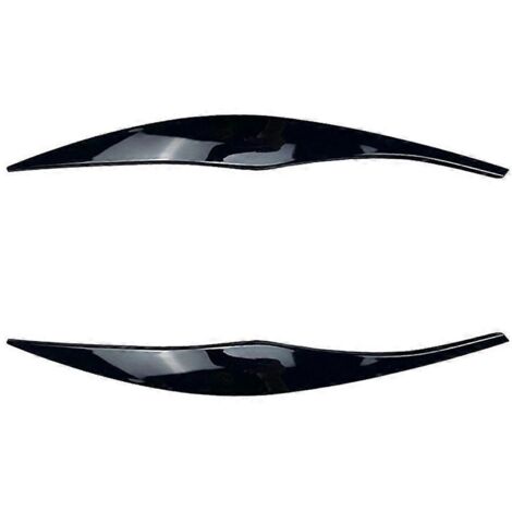 Car Glossy Black Headlights Eyebrows Eyelids Cover for 3 Series-- (1/5)
