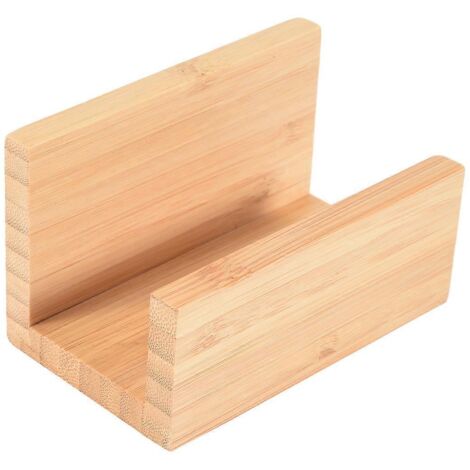 Wood Desktop Business Holder for Desk Business Card Display Stand-- (1/5)
