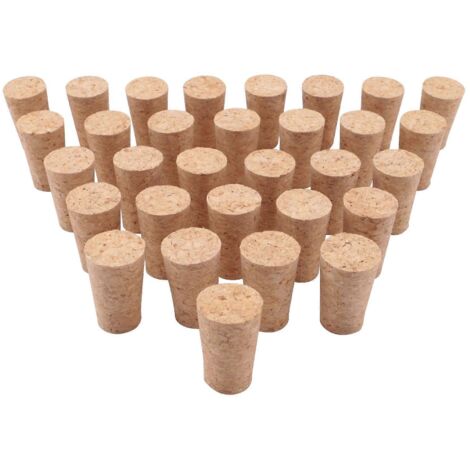 Wood Corks,Tapered Cork for Wine Making Craft,for Wine Bottle 30Pcs-- (1/5)