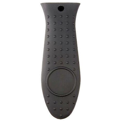 Silicone Hot Skillet Handle Cover Holder Black-- (1/5)