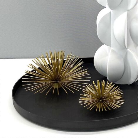 Nordic Metal Wire Ball Ornaments Ball Dandelions Home Decor, 10cm-- (1/5)